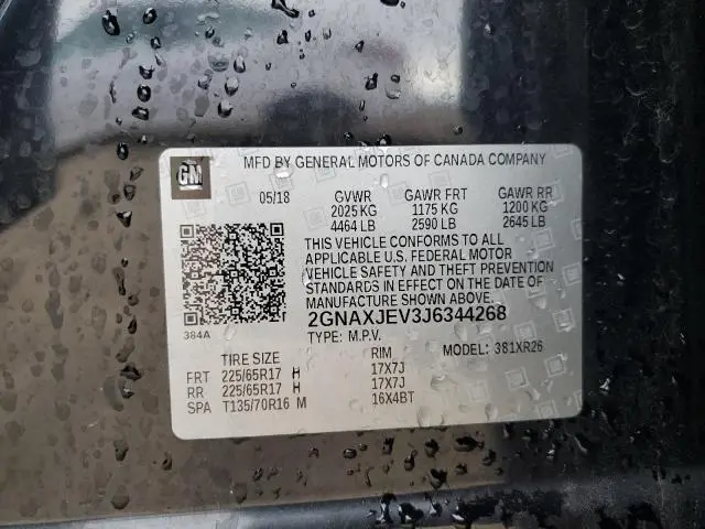 2018 CHEVROLET EQUINOX LT  