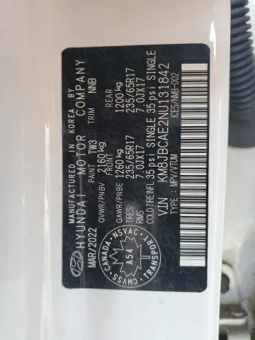 2022 HYUNDAI TUCSON SEL  