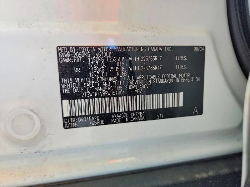 2024 TOYOTA RAV4 XLE  