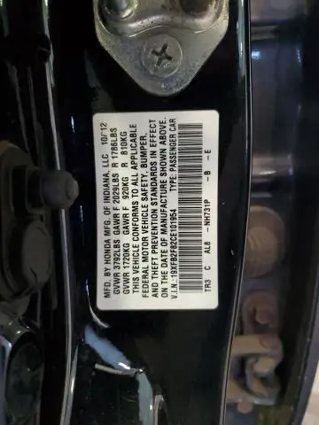 2012 HONDA CIVIC EX  