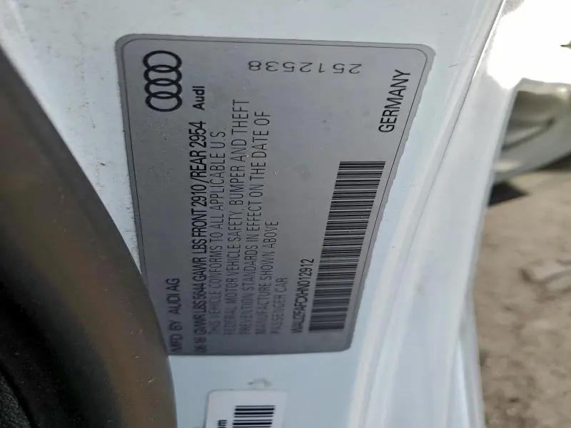 2017 AUDI S7 PRESTIGE  