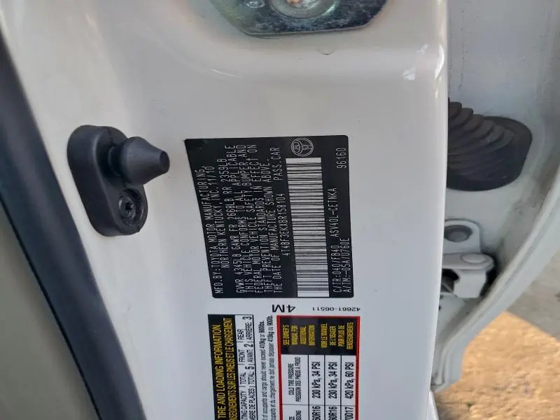 2011 TOYOTA CAMRY BASE  