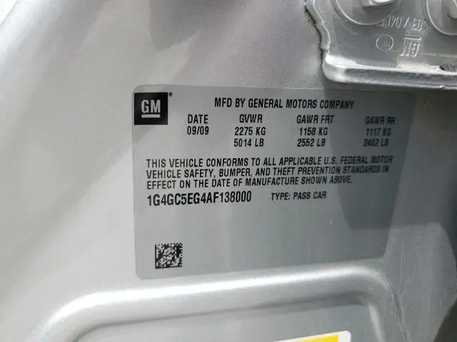 2010 BUICK LACROSSE CXL  