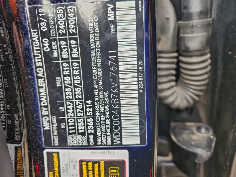 2019 MERCEDES-BENZ GLC 300 4MATIC  