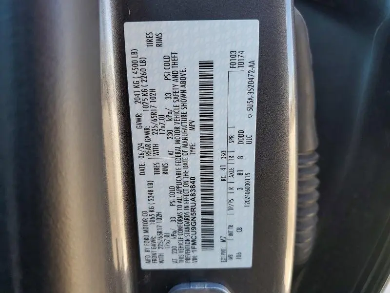 2024 FORD ESCAPE ACTIVE  