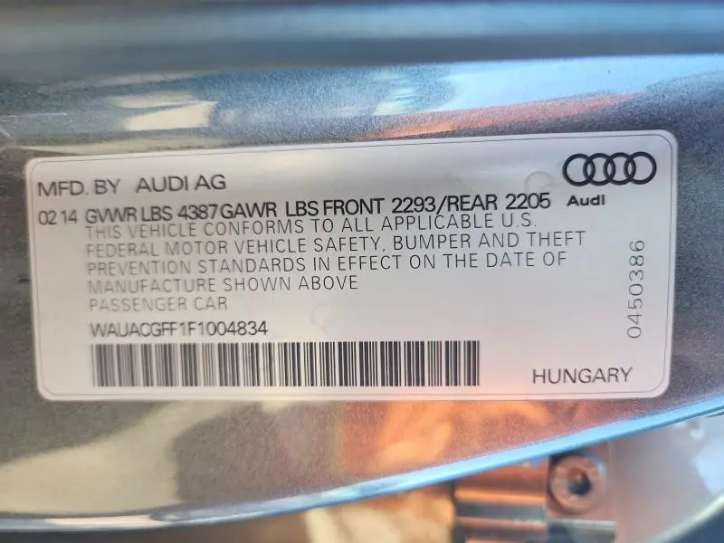 2015 AUDI A3 PREMIUM  
