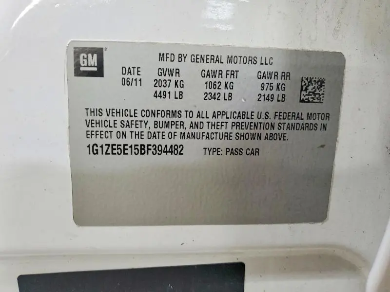 2011 CHEVROLET MALIBU LTZ  