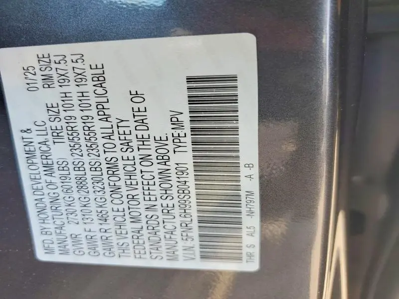2025 HONDA ODYSSEY ELITE  