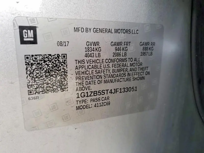 2018 CHEVROLET MALIBU LS  