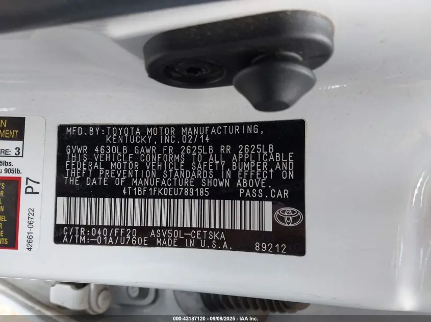 2014 TOYOTA CAMRY SE/SE SPORT