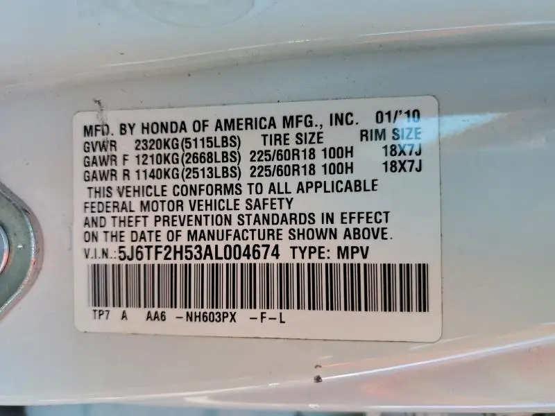 2010 HONDA ACCORD CROSSTOUR EXL  