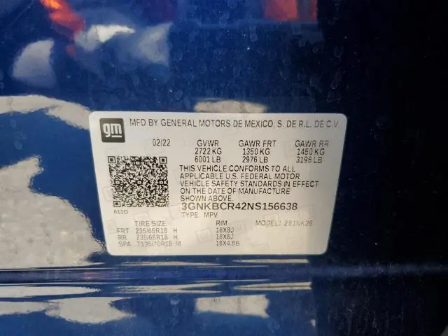 2022 CHEVROLET BLAZER 2LT