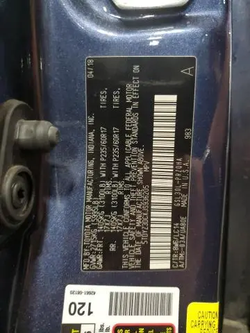 2018 TOYOTA SIENNA XLE  