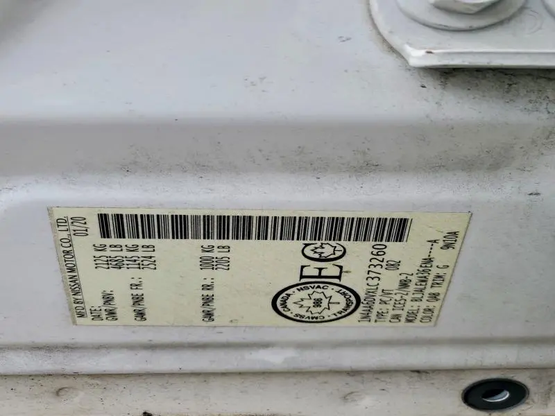 2020 NISSAN MAXIMA 3.5 SL  