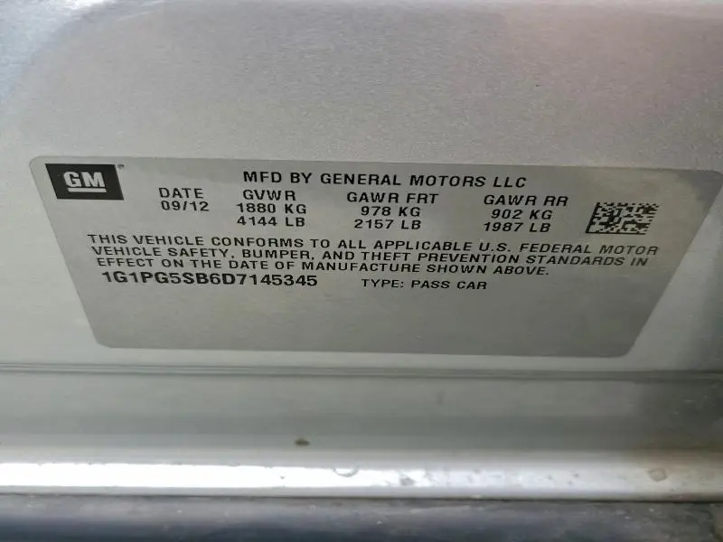 2013 CHEVROLET CRUZE LTZ  