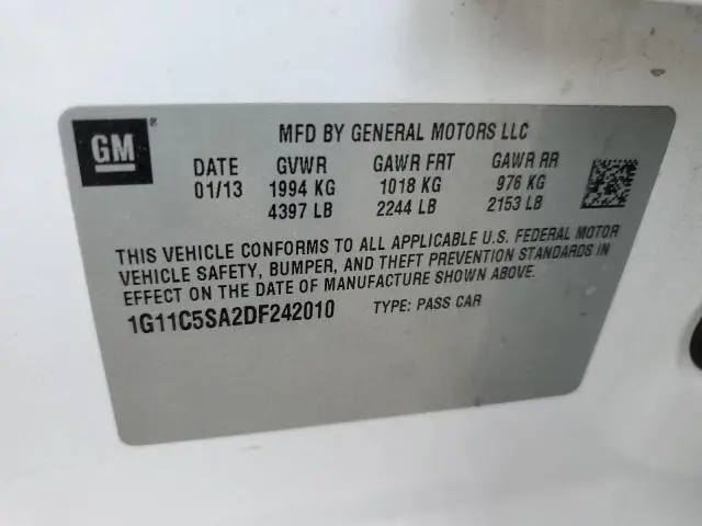 2013 CHEVROLET MALIBU 1LT  