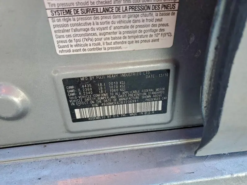 2011 SUBARU LEGACY 2.5I LIMITED  