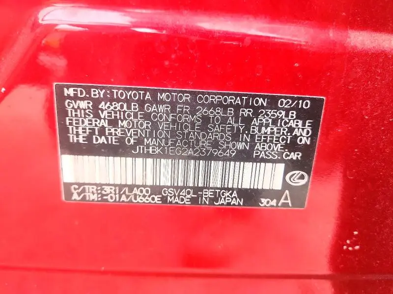 2010 LEXUS ES 350  