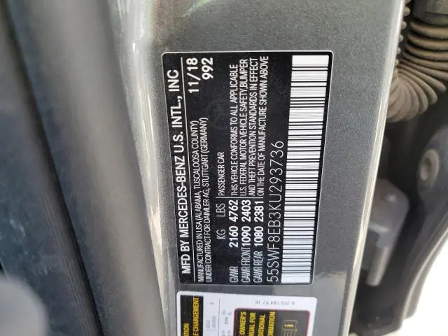 2019 MERCEDES-BENZ C 300 4MATIC  