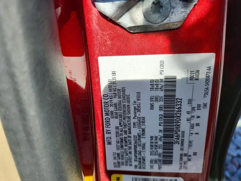 2013 FORD FUSION SE  