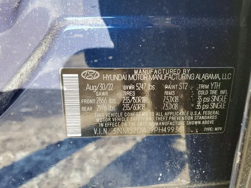 2023 HYUNDAI SANTA FE SEL  