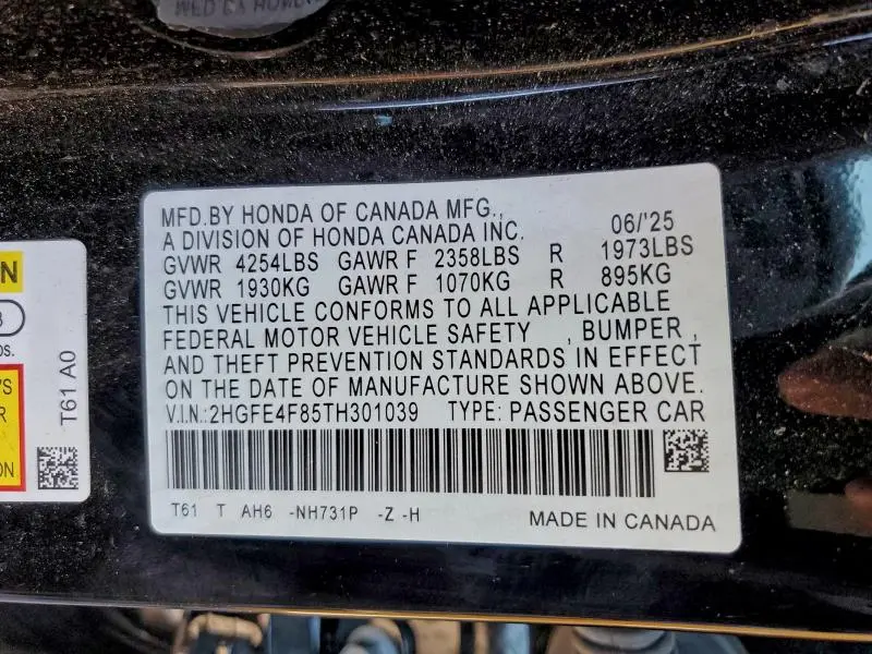 2026 HONDA CIVIC SPORT  