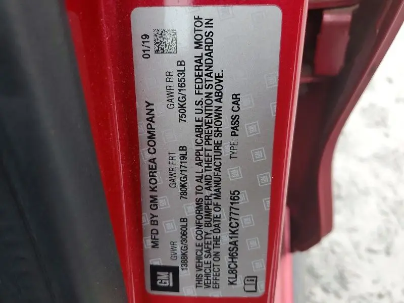 2019 CHEVROLET SPARK ACTIV  