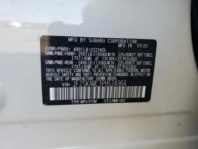 2023 SUBARU FORESTER WILDERNESS  