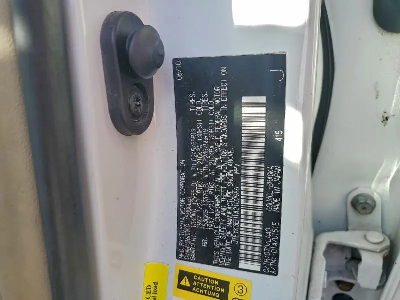 2010 TOYOTA HIGHLANDER LIMITED  