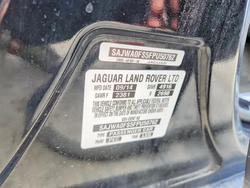2015 JAGUAR XF   