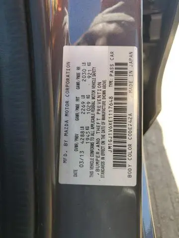 2014 MAZDA 6 TOURING