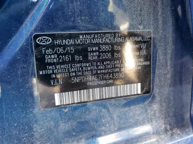 2015 HYUNDAI ELANTRA SE