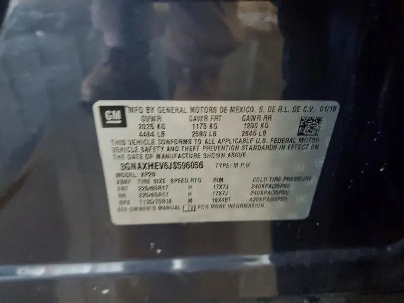 2018 CHEVROLET EQUINOX LS  