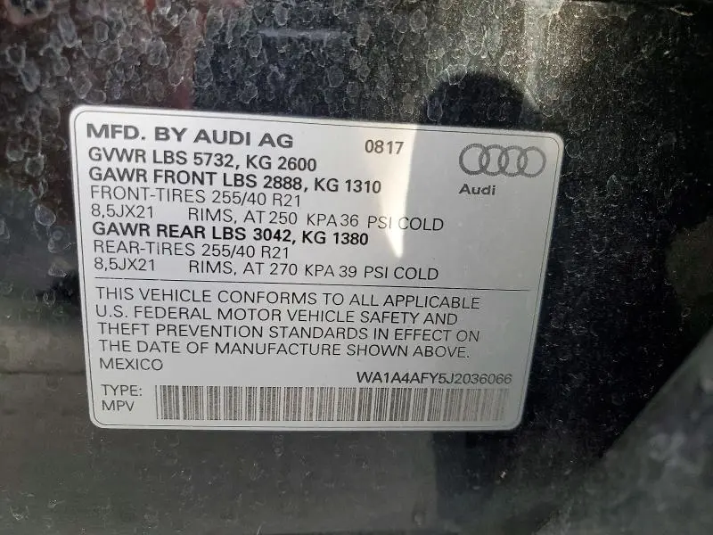 2018 AUDI SQ5 PREMIUM PLUS  