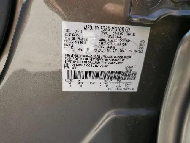 2012 FORD EDGE LIMITED  