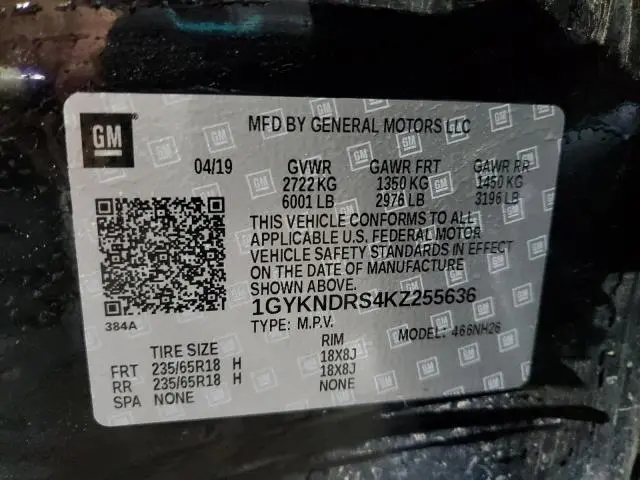 2019 CADILLAC XT5 LUXURY  