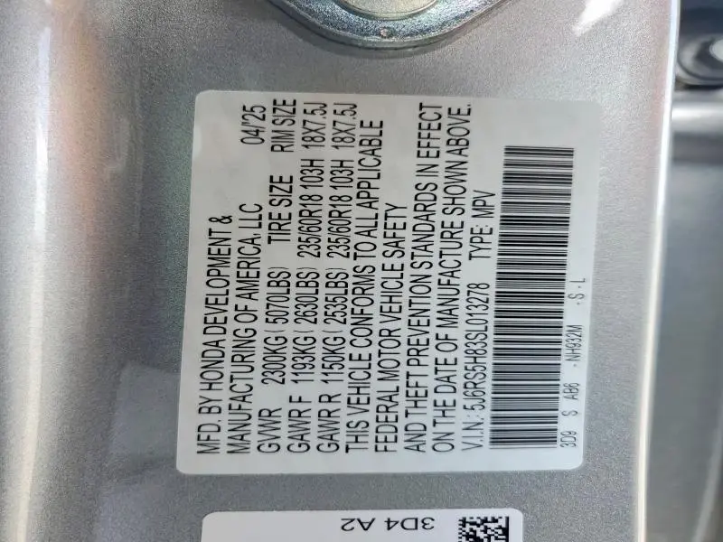 2025 HONDA CR-V SPORT-L  
