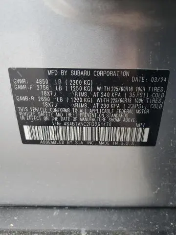 2024 SUBARU OUTBACK LIMITED  