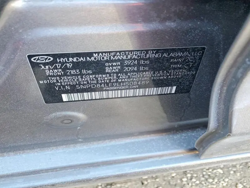2020 HYUNDAI ELANTRA LIMITED  