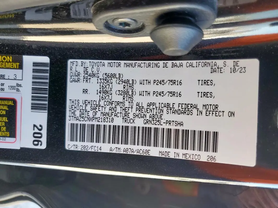 2023 TOYOTA TACOMA DOUBLE CAB  