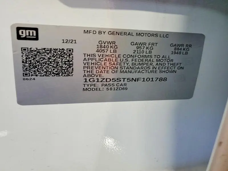 2022 CHEVROLET MALIBU LT  