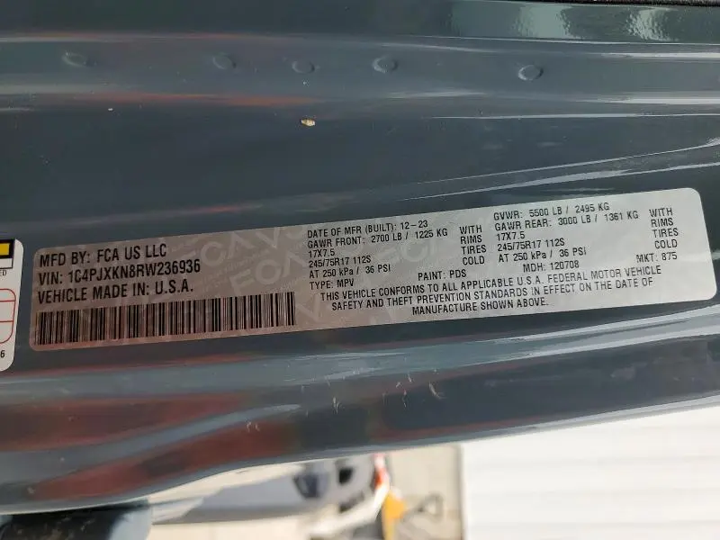 2024 JEEP WRANGLER SPORT  