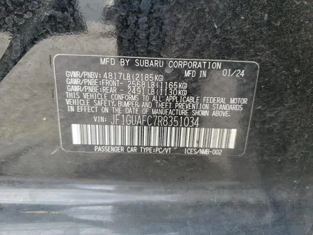 2024 SUBARU IMPREZA SPORT  