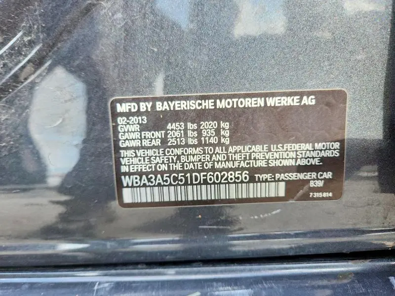 2013 BMW 328 I  