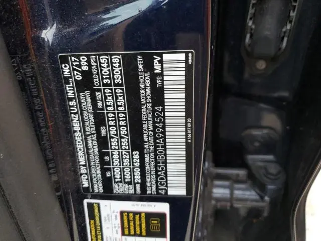 2017 MERCEDES-BENZ GLE 350 4MATIC  