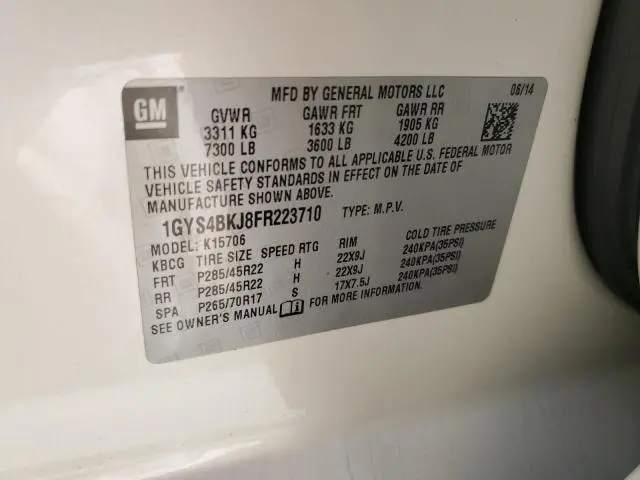 2015 CADILLAC ESCALADE LUXURY  