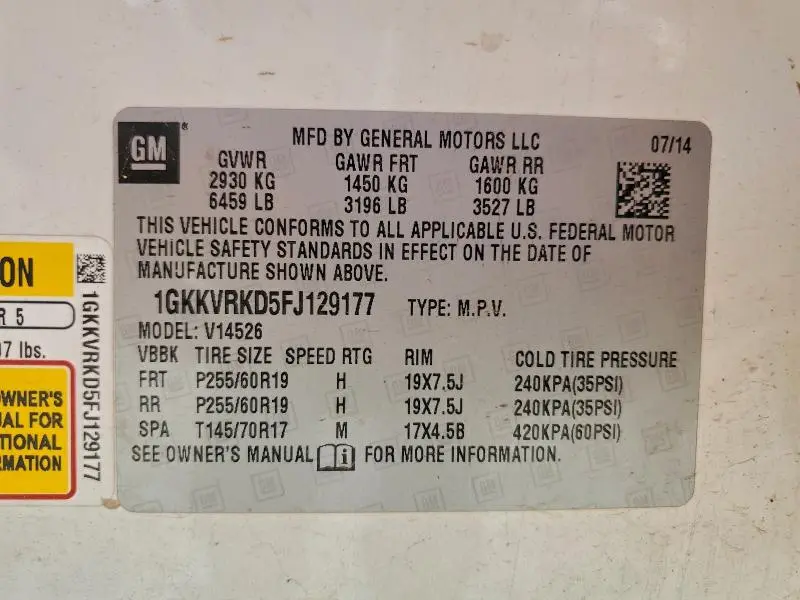 2015 GMC ACADIA SLT-1  