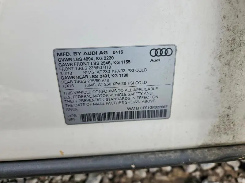 2016 AUDI Q3 PREMIUM PLUS  