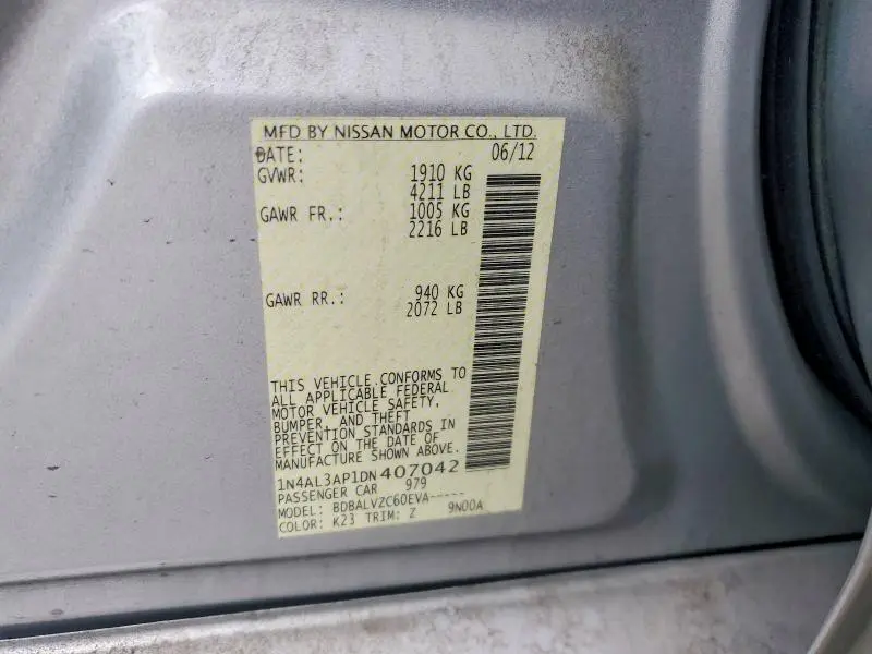2013 NISSAN ALTIMA 2.5  