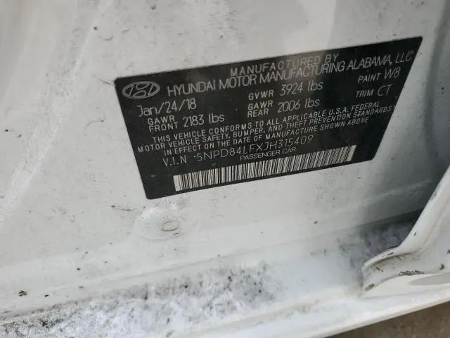 2018 HYUNDAI ELANTRA SEL  